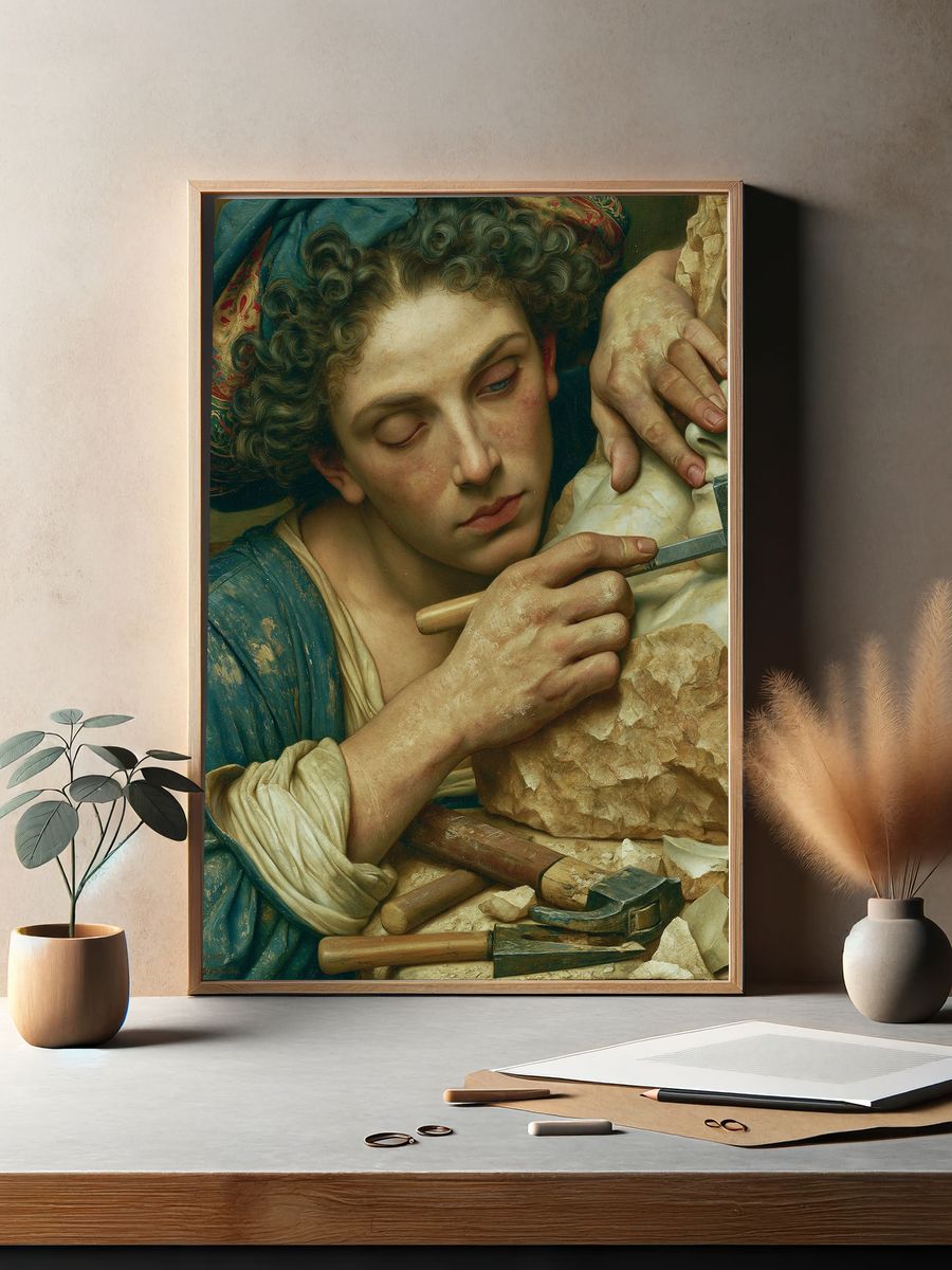 Mystical Birds and Candlelight — Fine Art Print. — room view 2