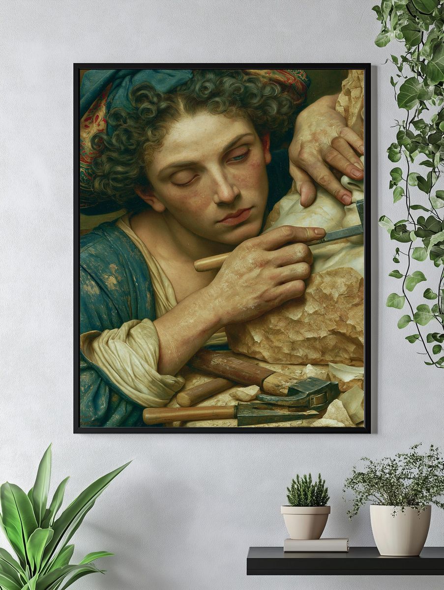 Mystical Birds and Candlelight — Fine Art Print. — room view 4