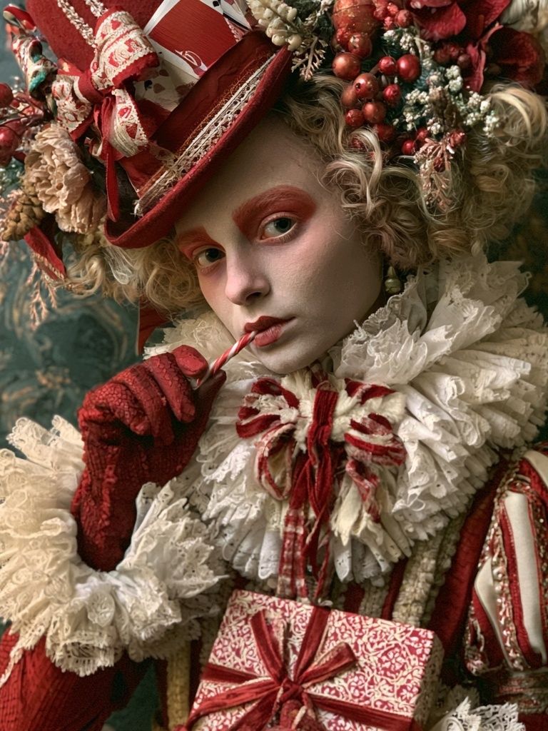 Vintage Clown Portrait Print. poster detail