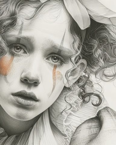 Curly Portrait Fine-Art Poster. poster — fine-art art