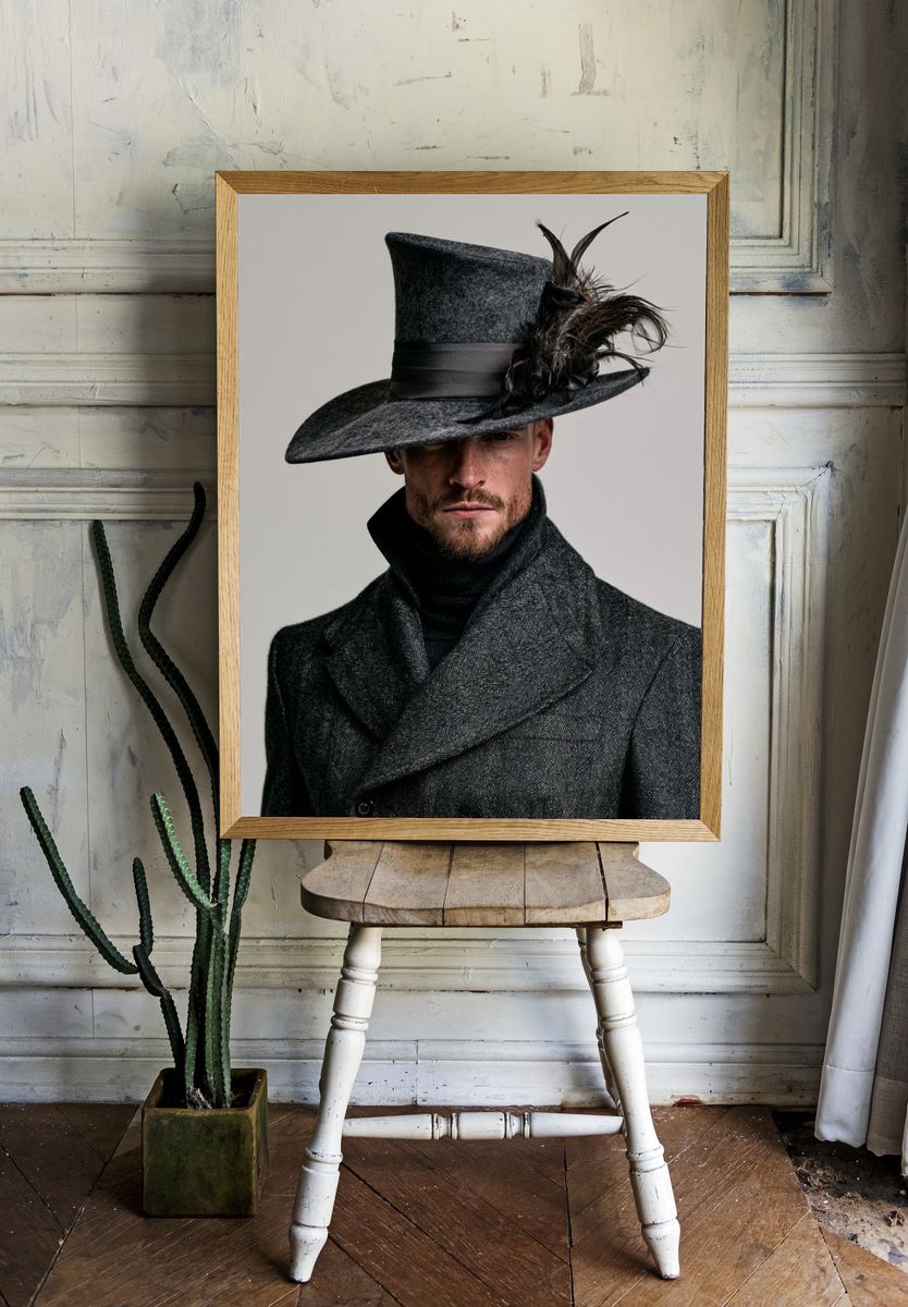 Avant-Garde Fashion Portrait Print. — room view 1