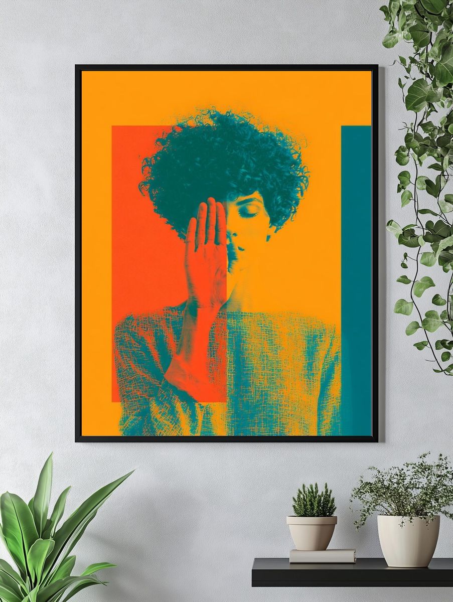 Pop Art Portrait Poster. — room view 4