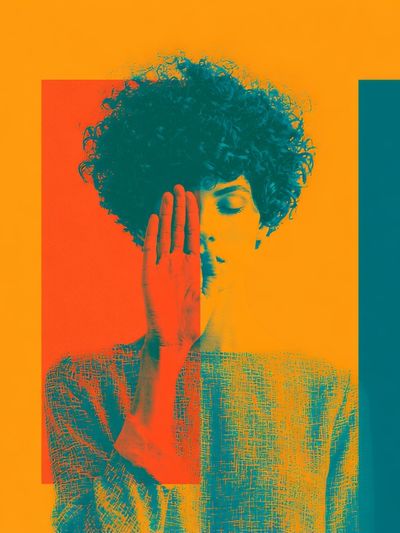Pop Art Portrait Poster. poster