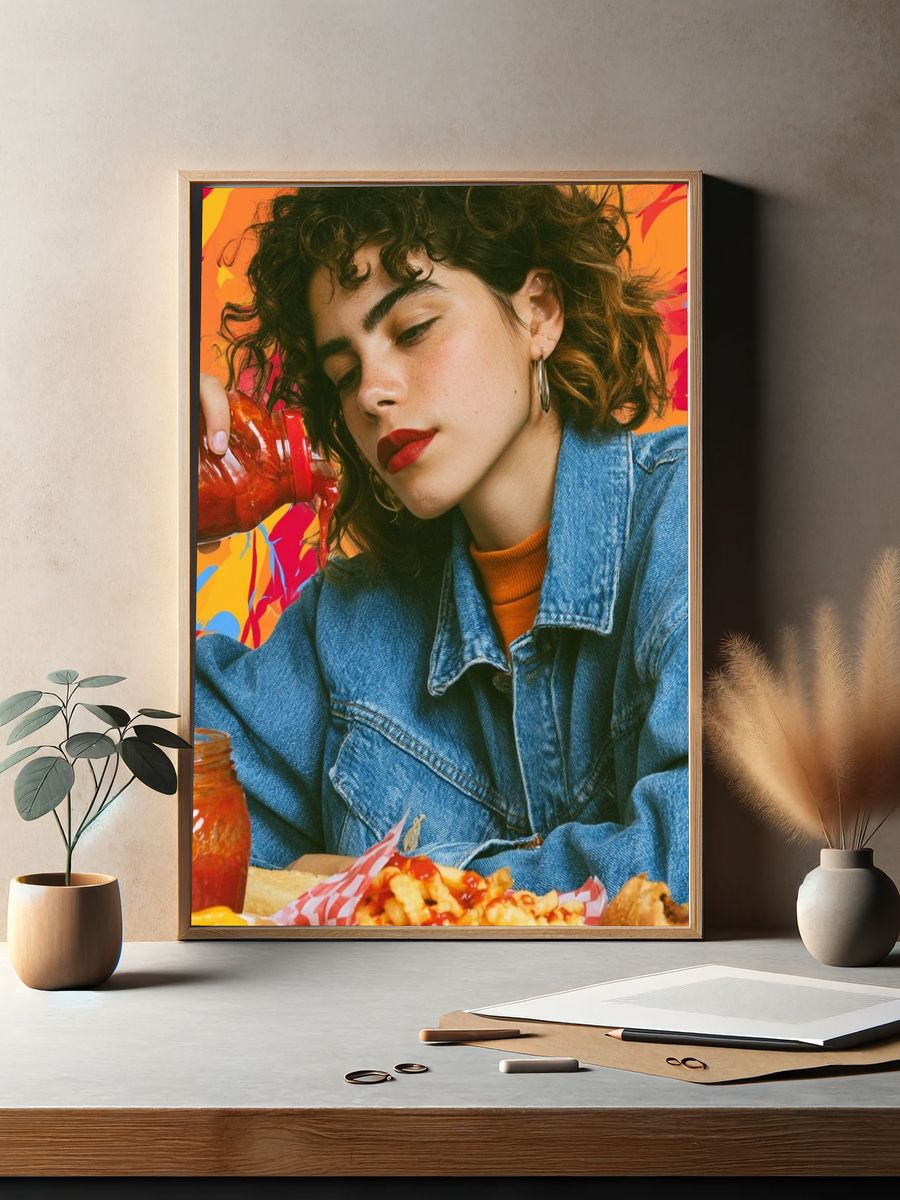 Pop Art Portrait Poster. — room view 2