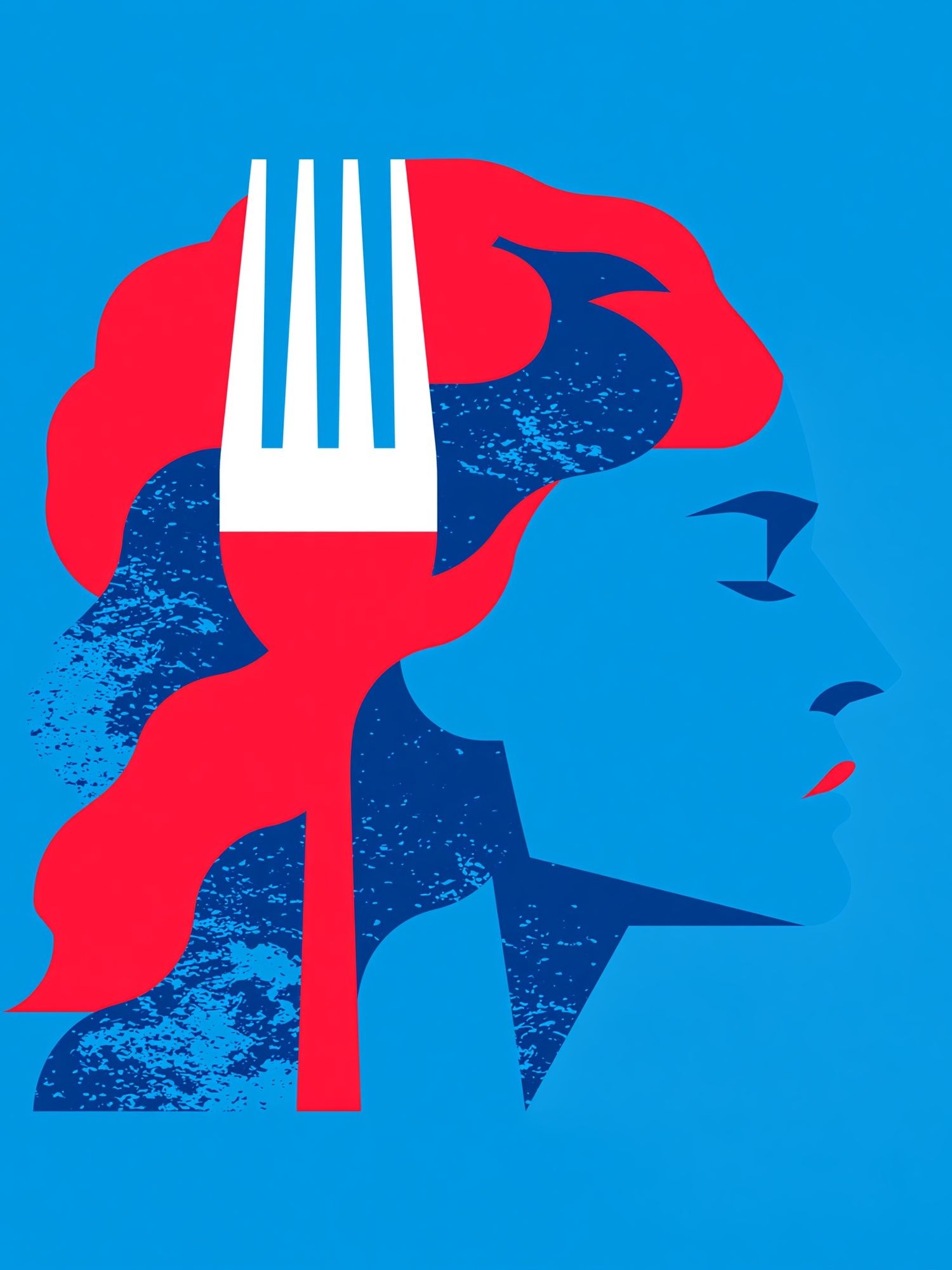 Pop Art Profile Poster. poster — fine-art art