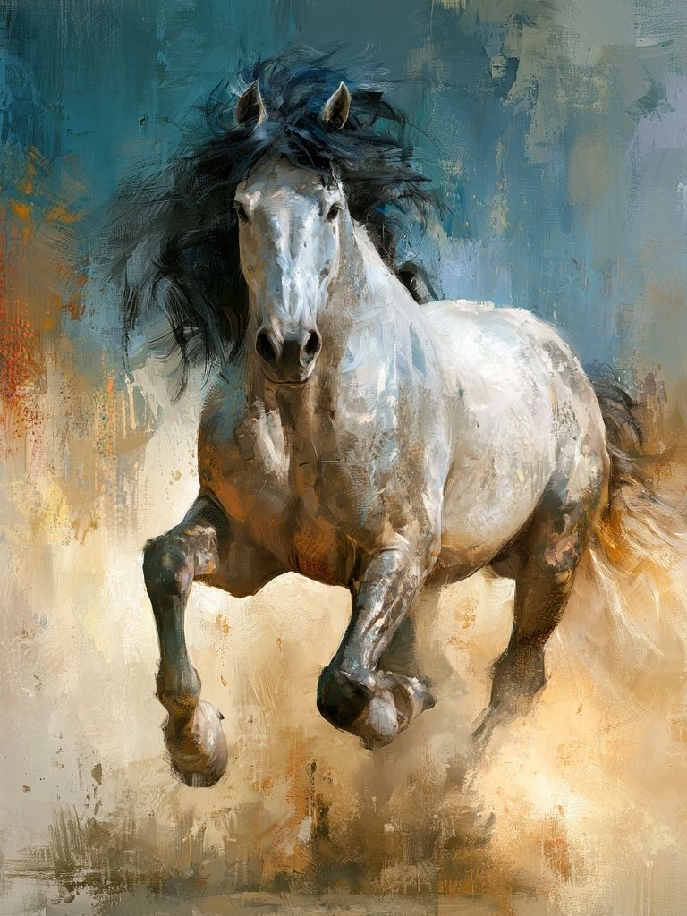 Galloping Horse Fine-Art Poster. poster detail