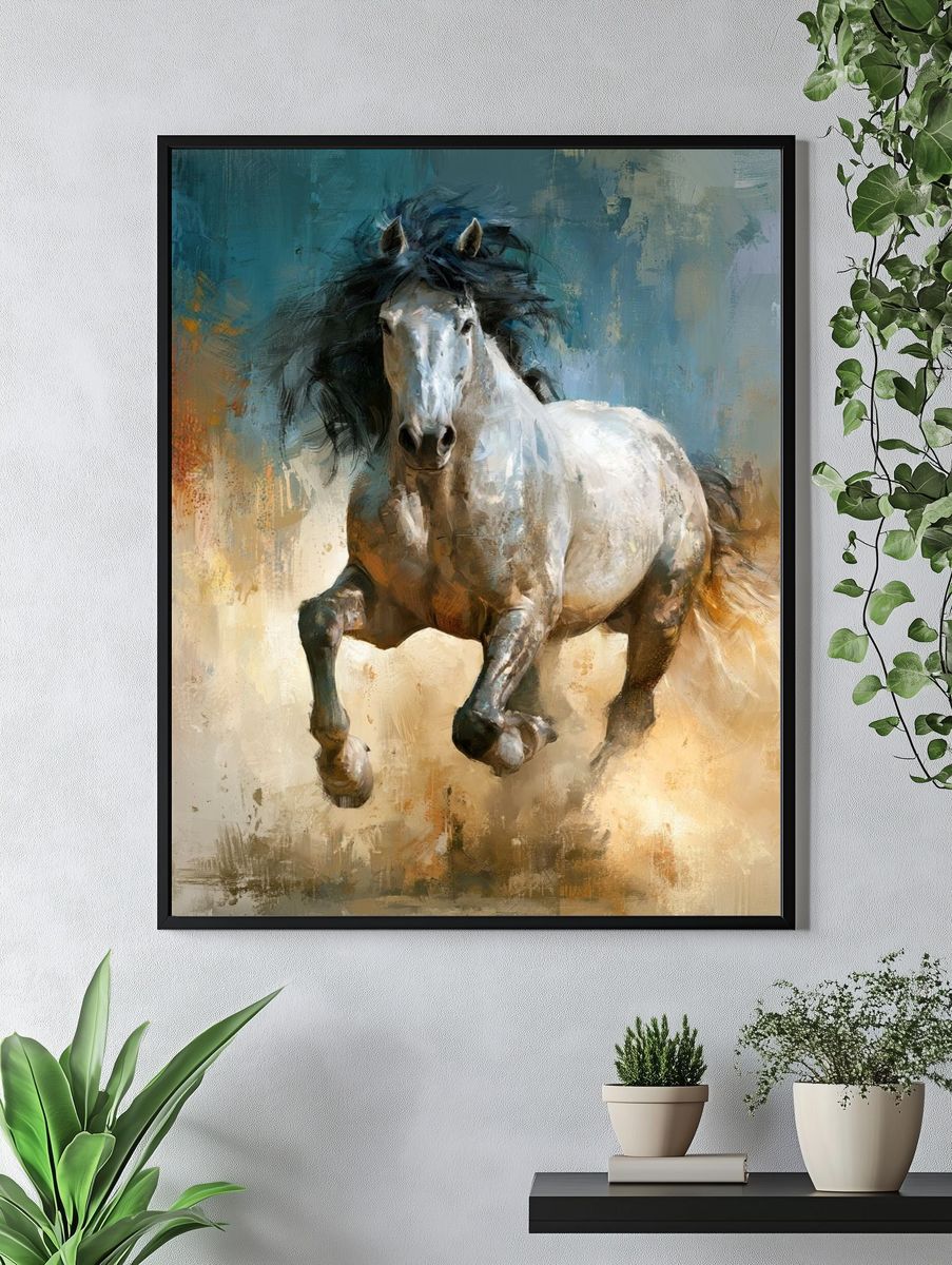 Galloping Horse Fine-Art Poster. — room view 4