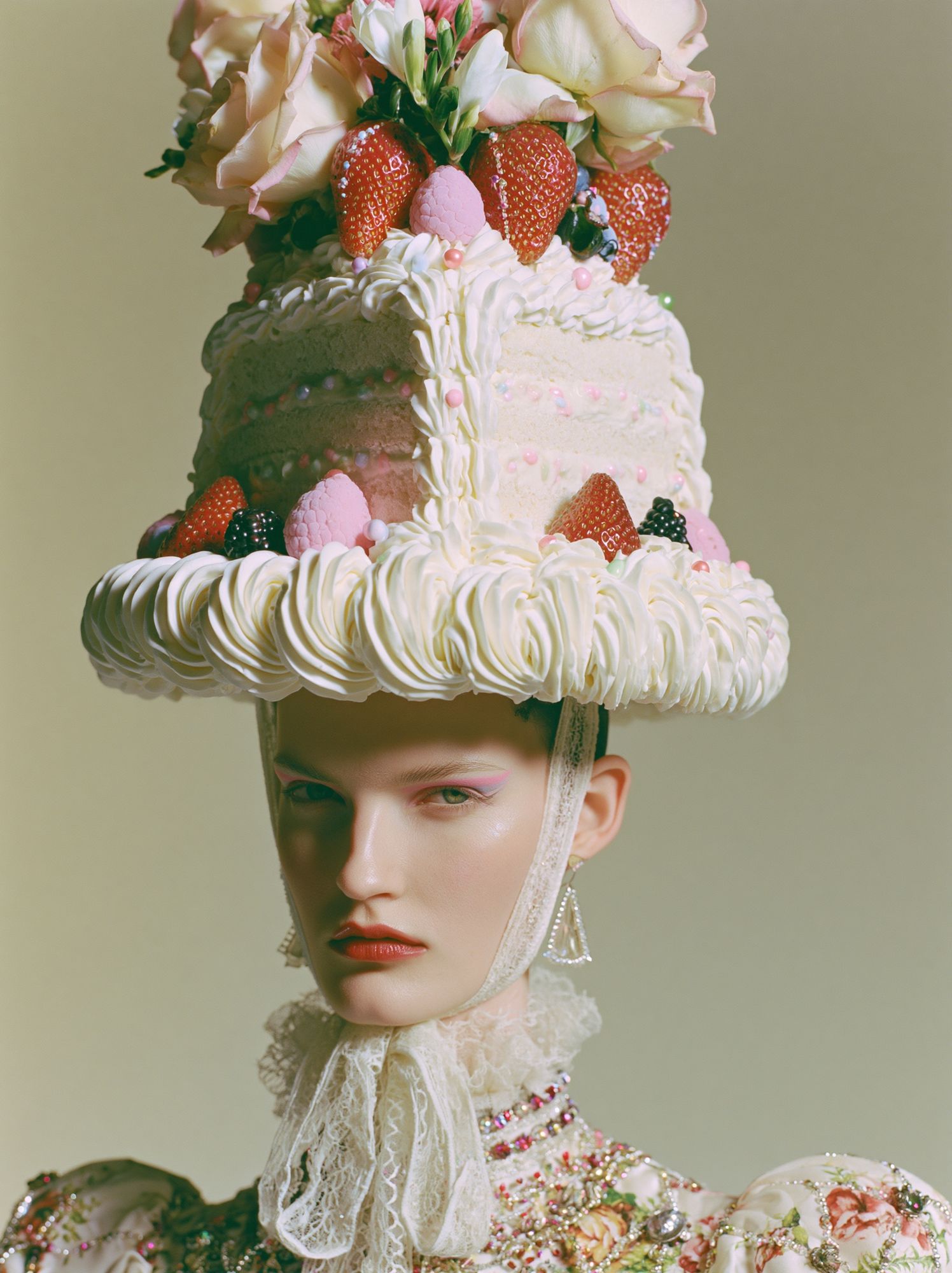 Avant-Garde Fashion Portrait Print. poster — photography art