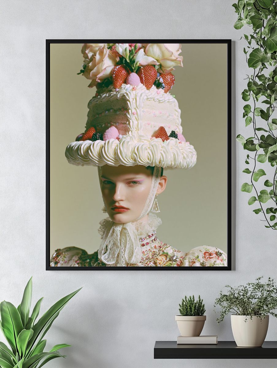 Avant-Garde Fashion Portrait Print. — room view 4