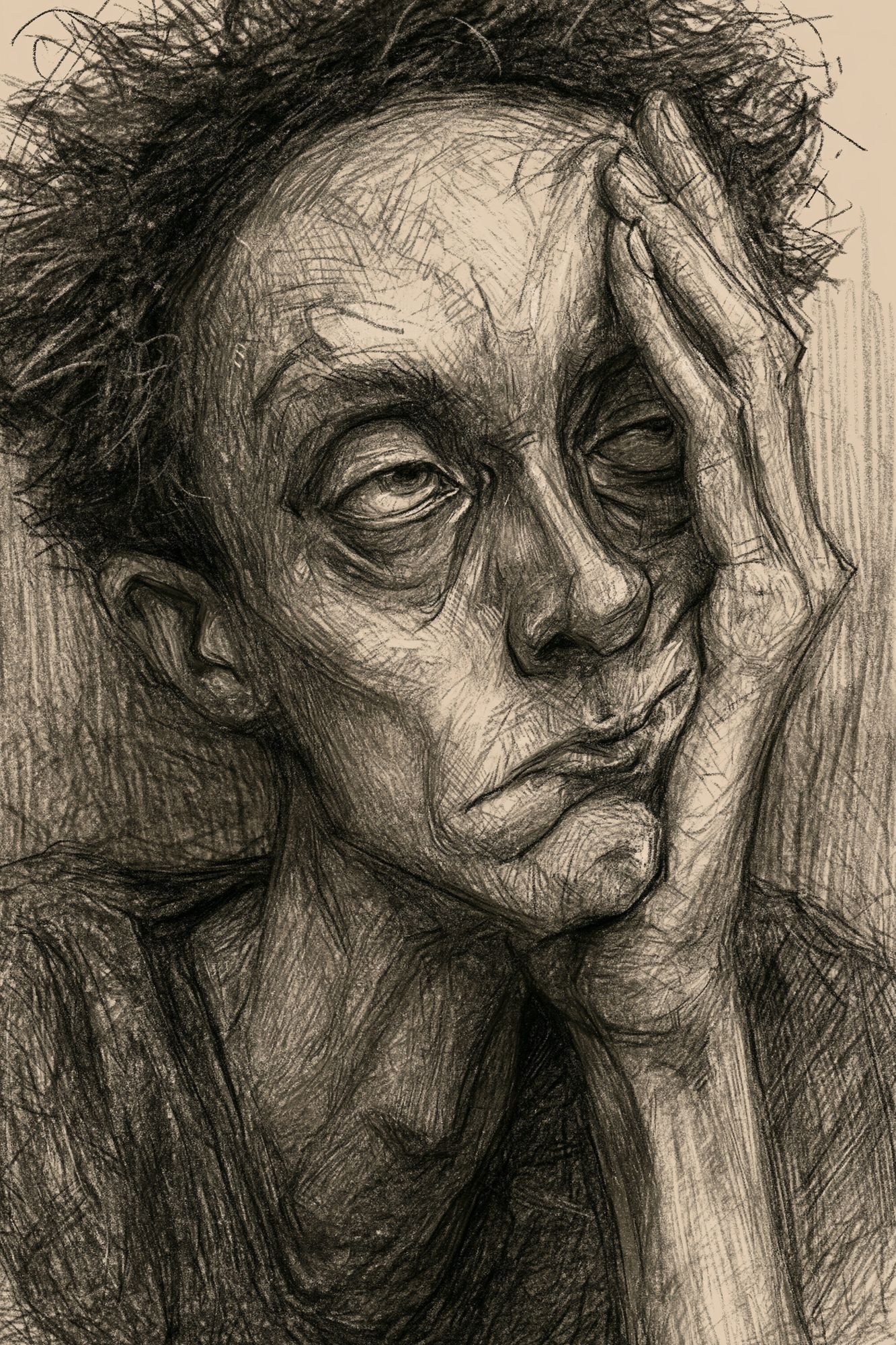 Expressionist Portrait Poster. poster — fine-art art