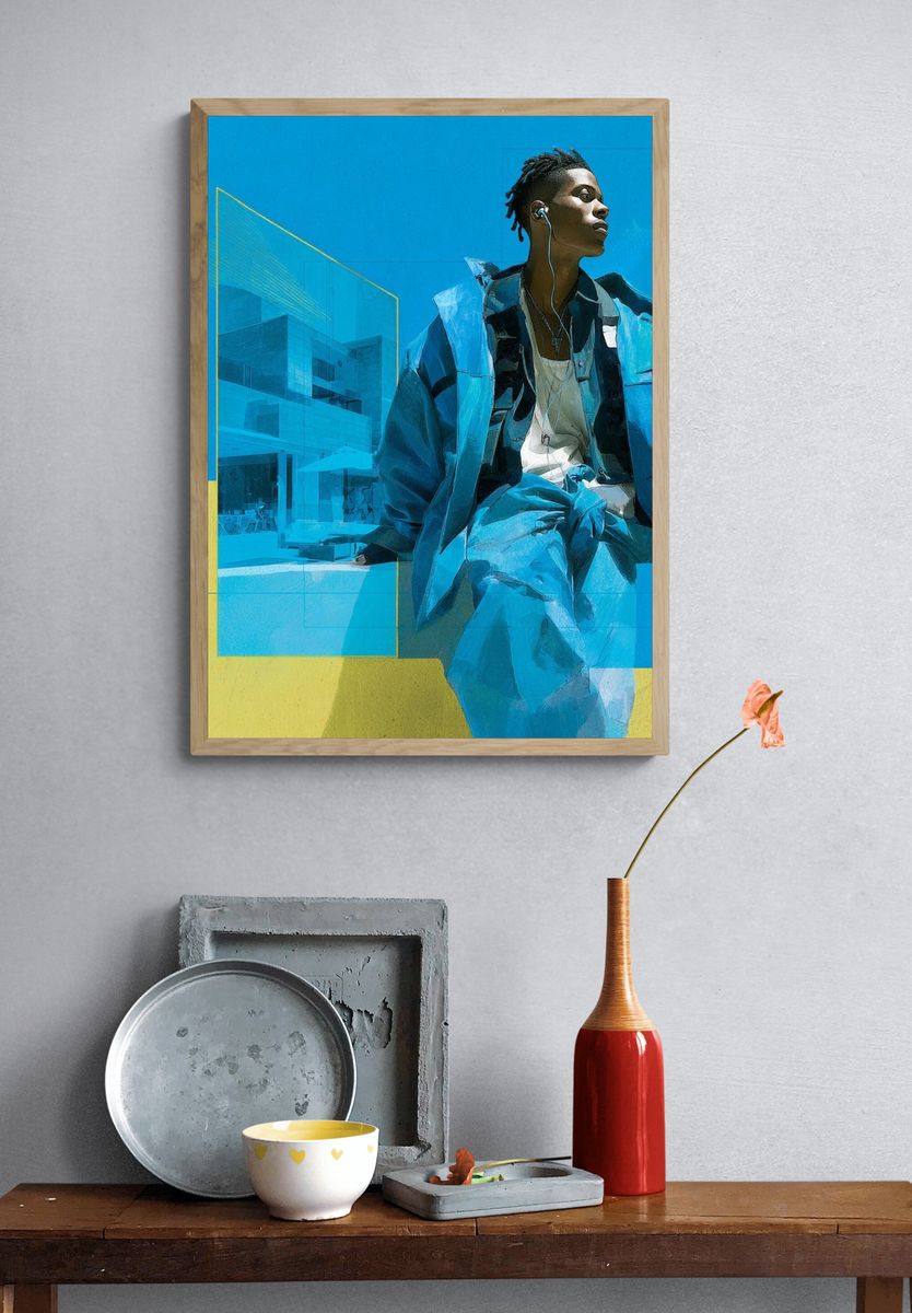 Urban Portrait Collage Poster. — room view 3