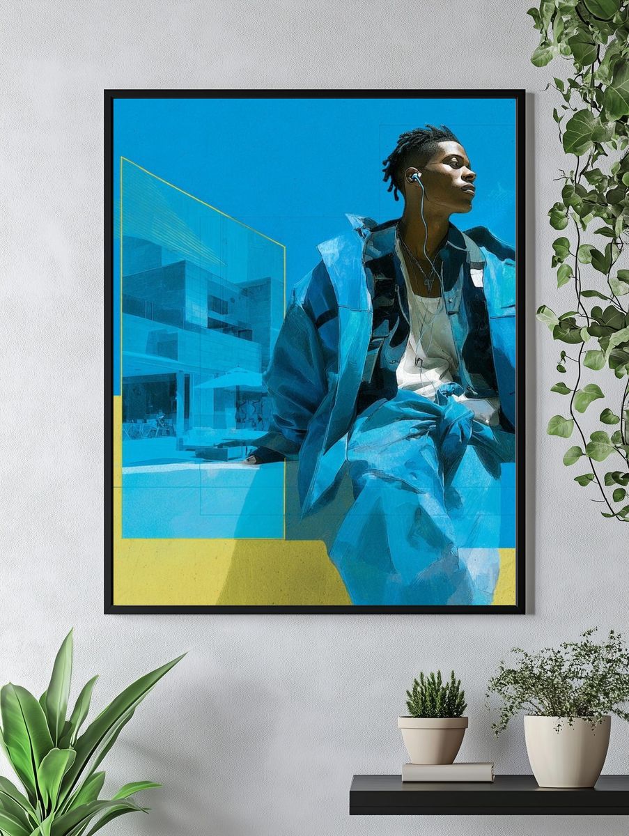 Urban Portrait Collage Poster. — room view 4