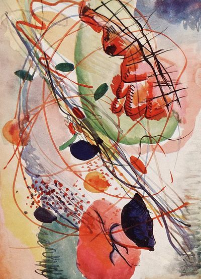 Aquarell print high resolution Wassily.