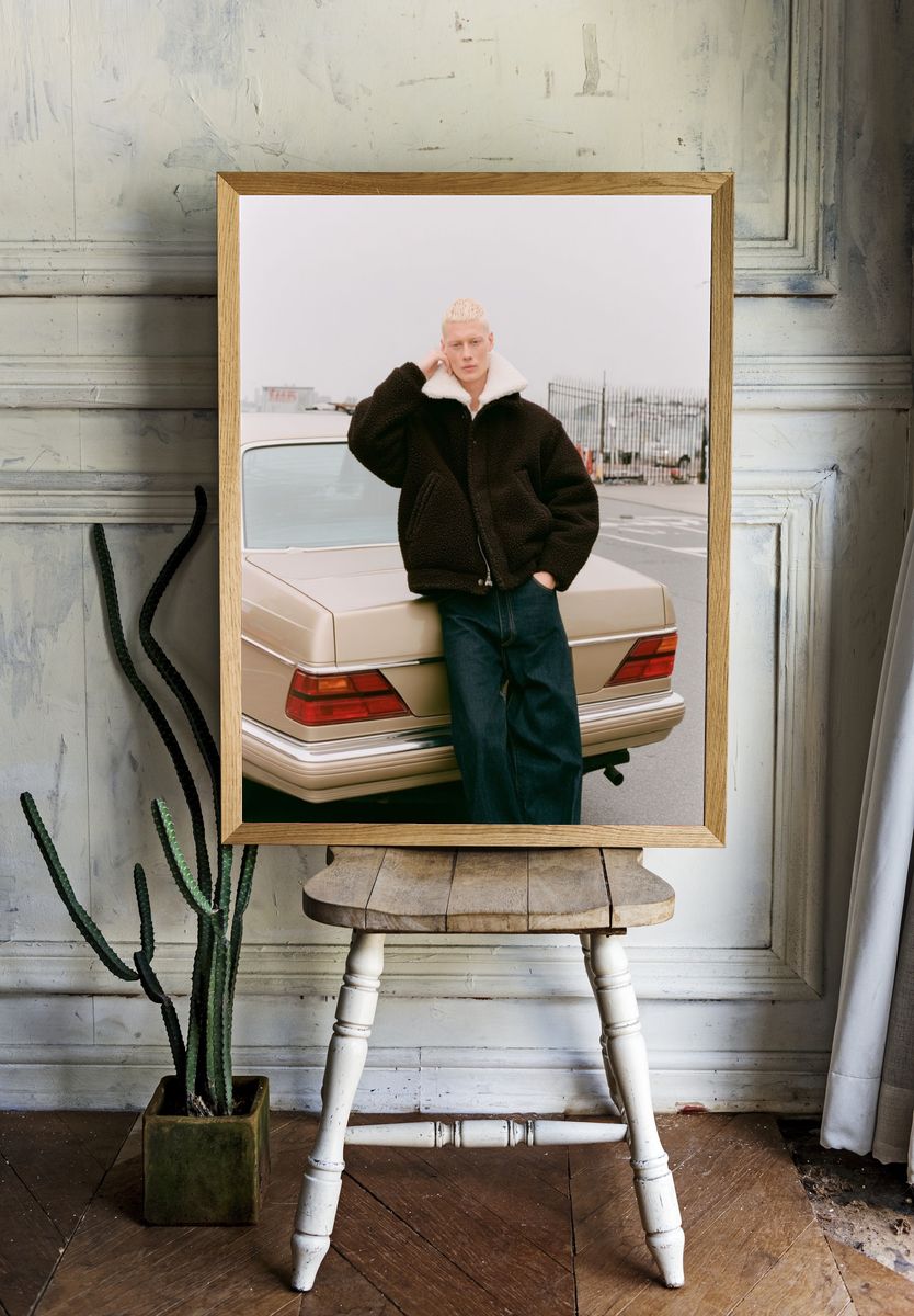 Fashion Portrait by the Car Poster. room preview