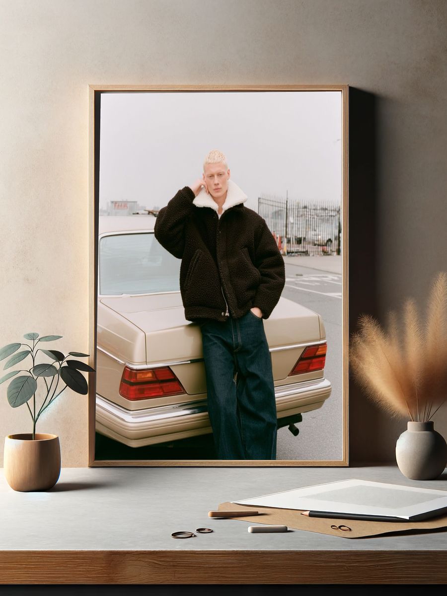 Fashion Portrait by the Car Poster. — room view 2