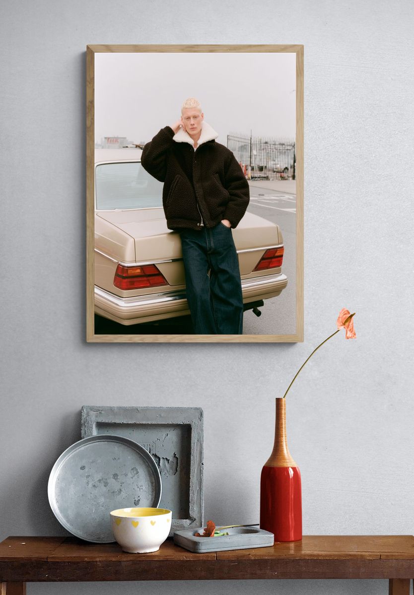 Fashion Portrait by the Car Poster. — room view 3