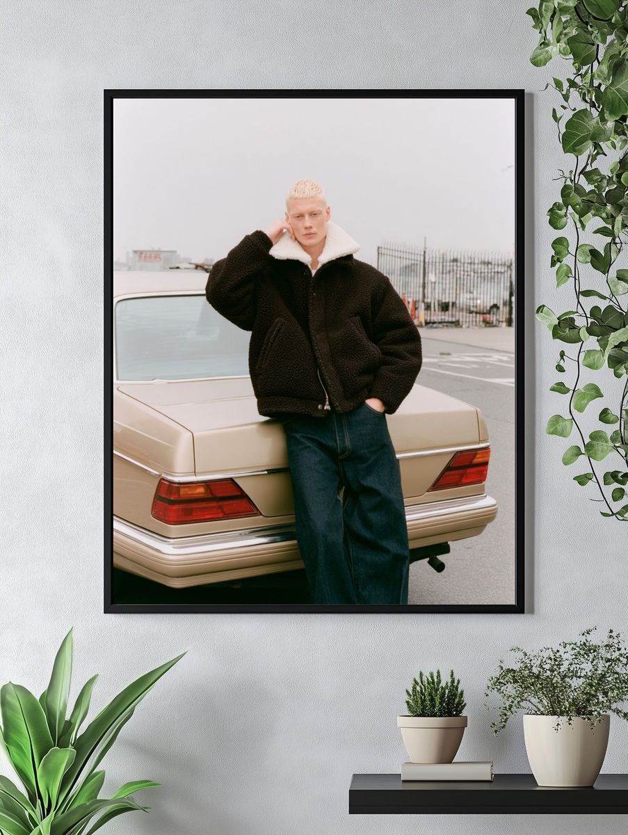 Fashion Portrait by the Car Poster. — room view 4