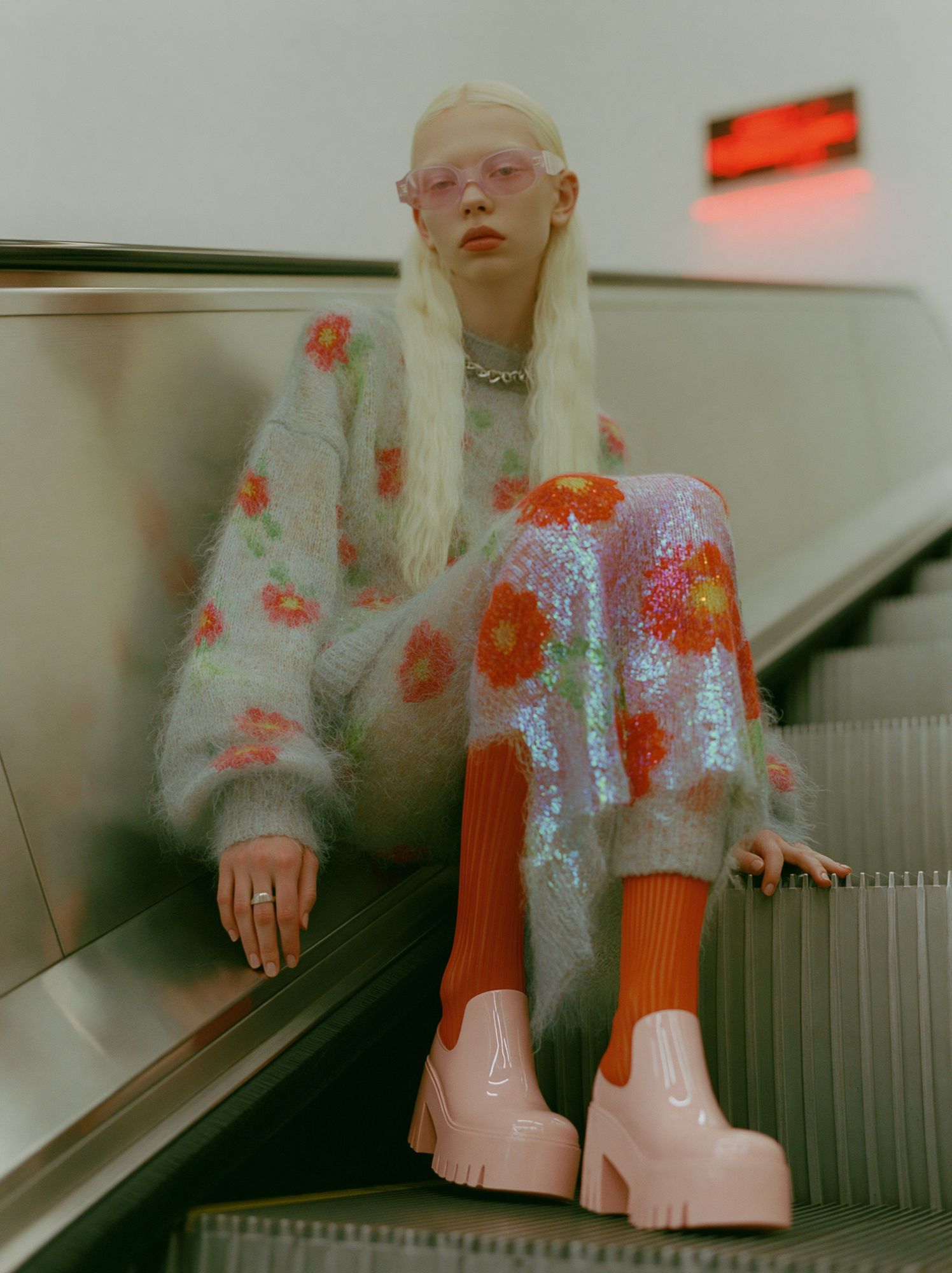 Avant-Garde Fashion Portrait Poster. poster — photography art