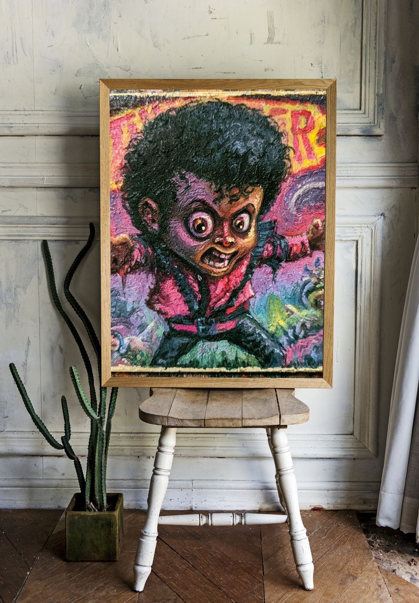 Expressive Pop-Art Child Poster. room preview