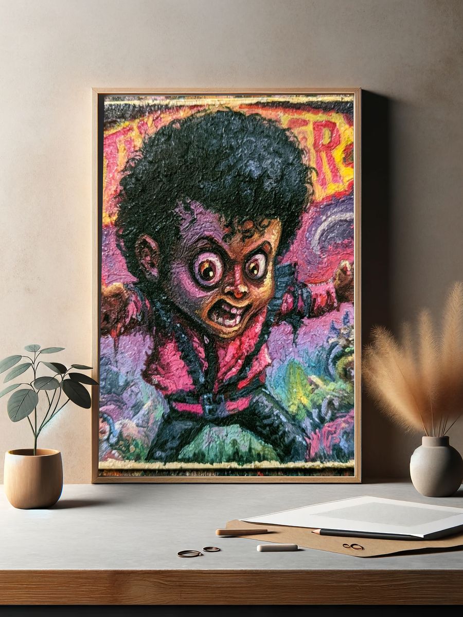 Expressive Pop-Art Child Poster. — room view 2