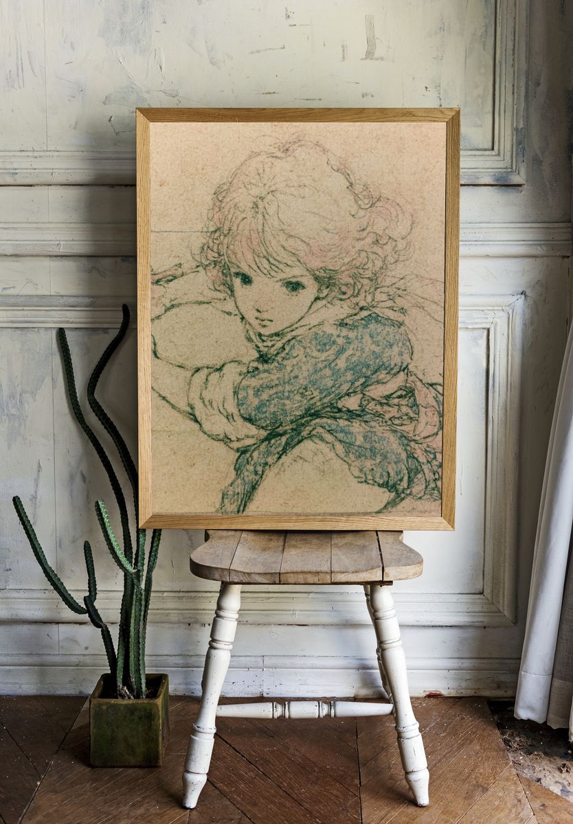 Child Sketch Fine-Art Poster. room preview