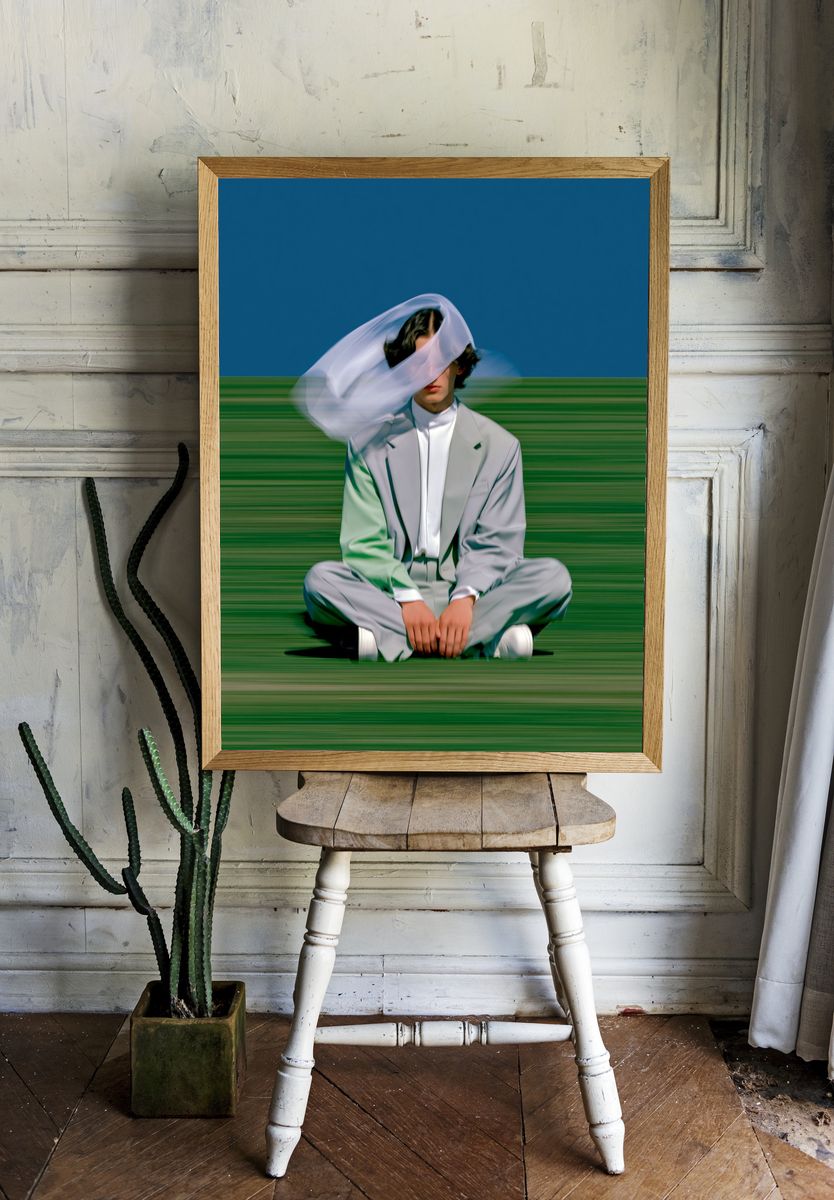 Blurred Fashion Portrait Poster. — room view 1