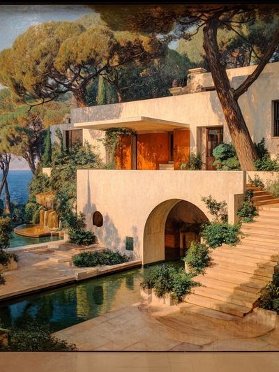 Mediterranean Villa — Fine Art Print. poster print