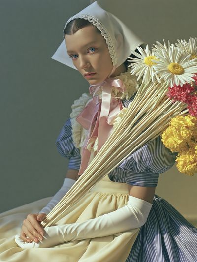 Floral Portrait Photography Poster. poster