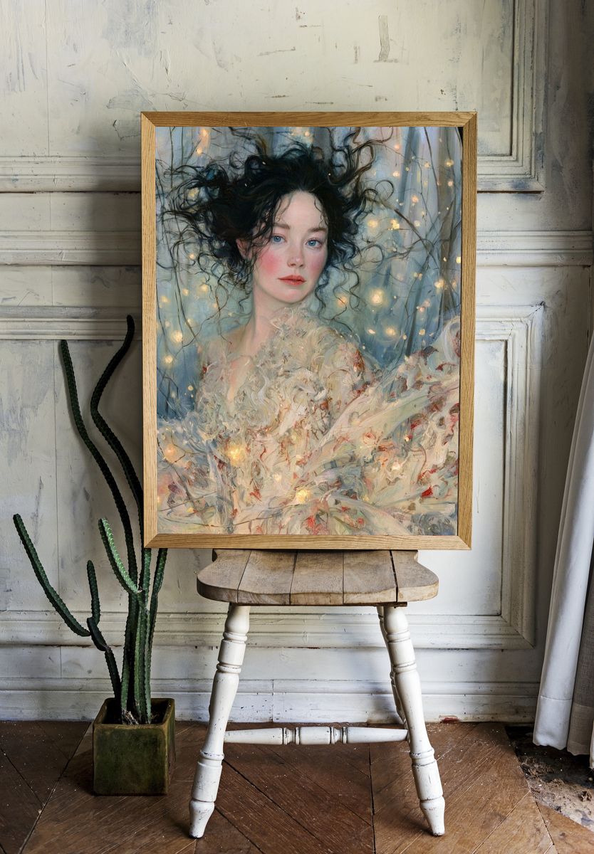 Dreamy Forest Portrait Fine-Art Print. room preview