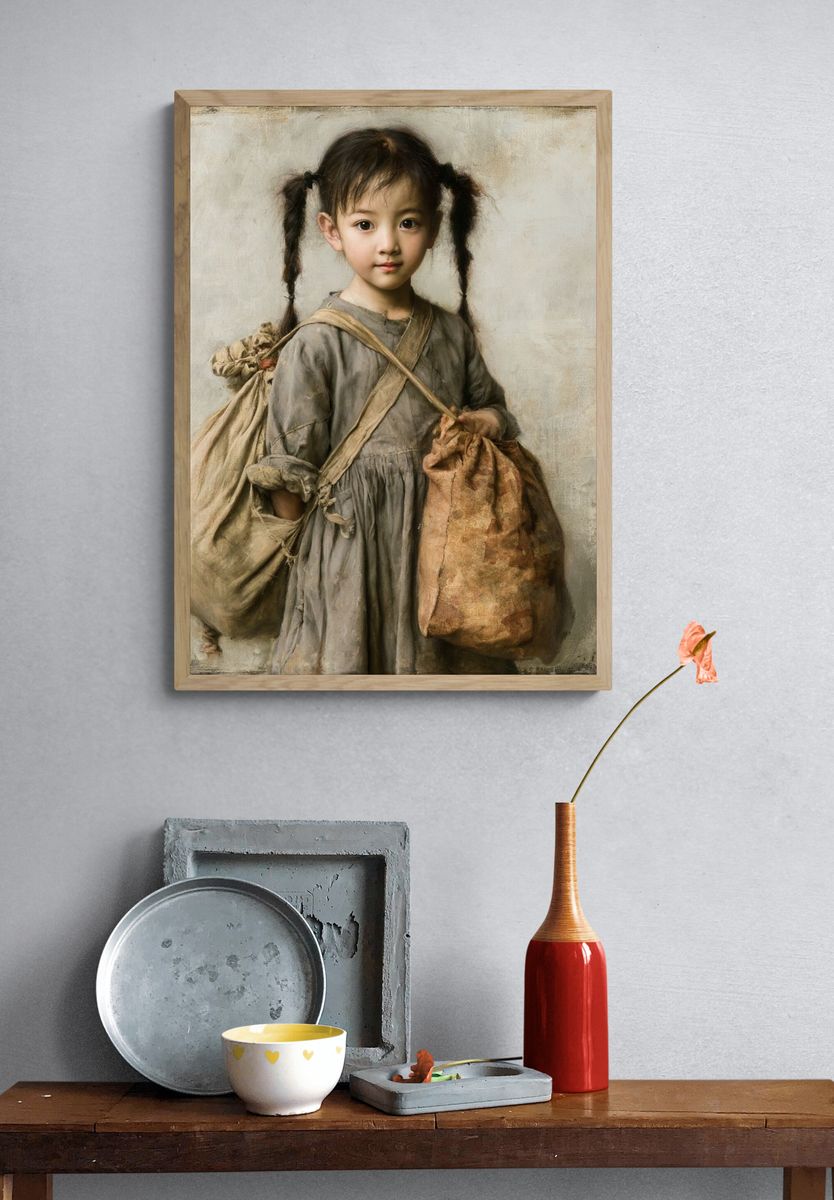 Young Girl Portrait Fine-Art Print. — room view 3