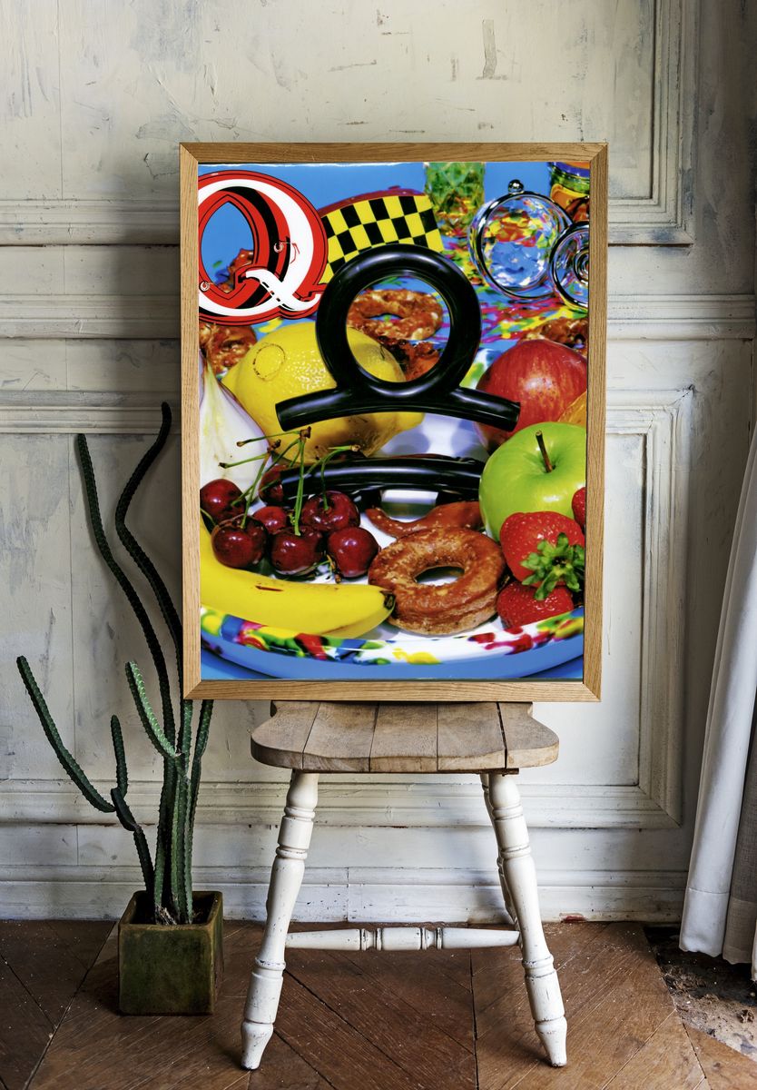 Pop Art Fruit Still Life Poster. — room view 1