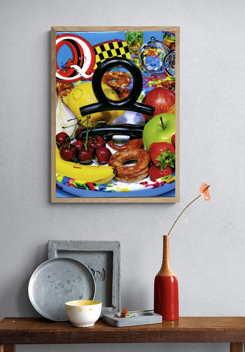 Pop Art Fruit Still Life Poster. — room view 3