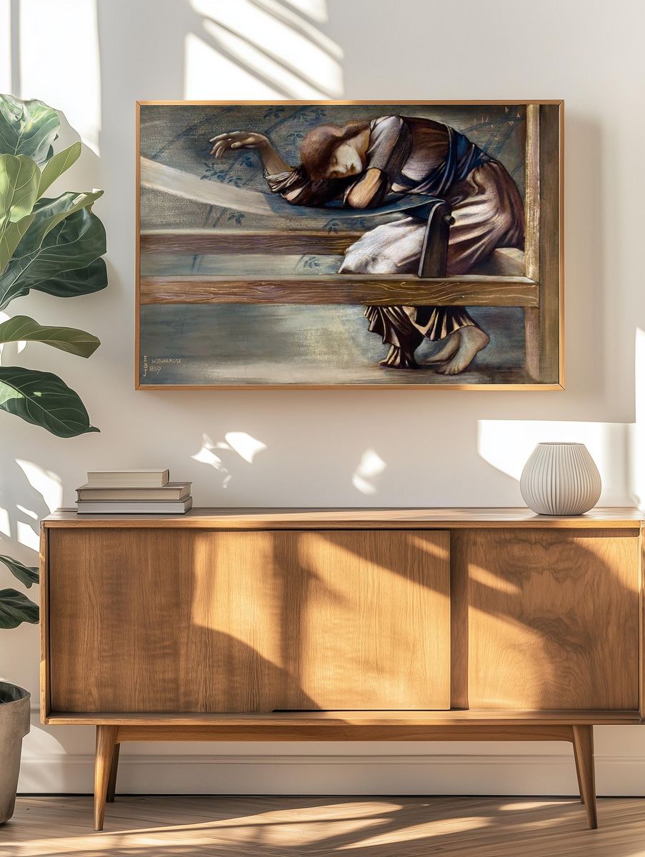Sleeping Woman — Fine Art Print. — room view 3