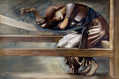 Sleeping Woman — Fine Art Print. poster