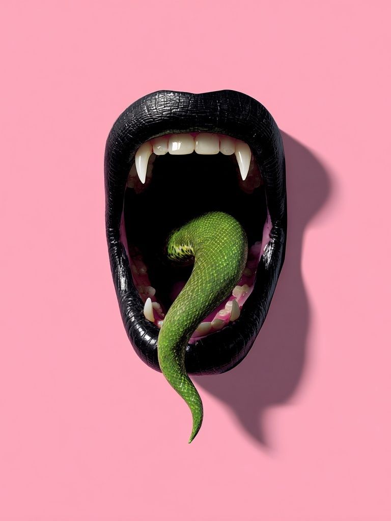Venom Tongue Pop-Art Poster. poster detail