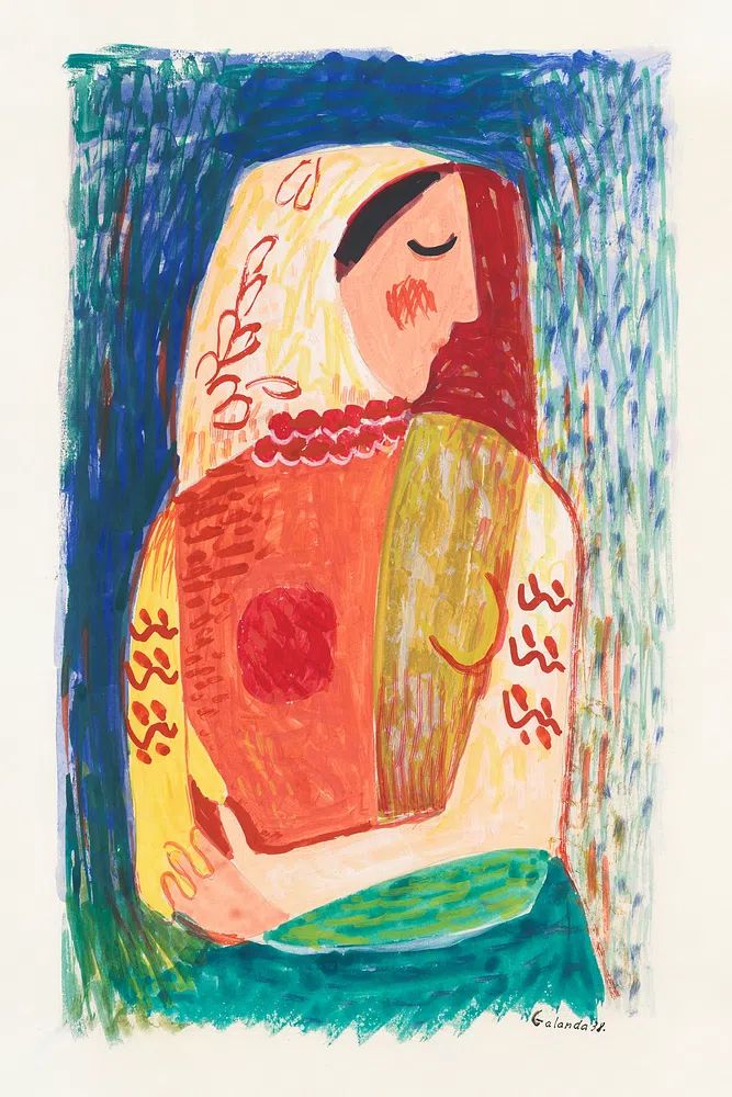 Abstract Woman Portrait — Fine Art Print. poster — fine-art art