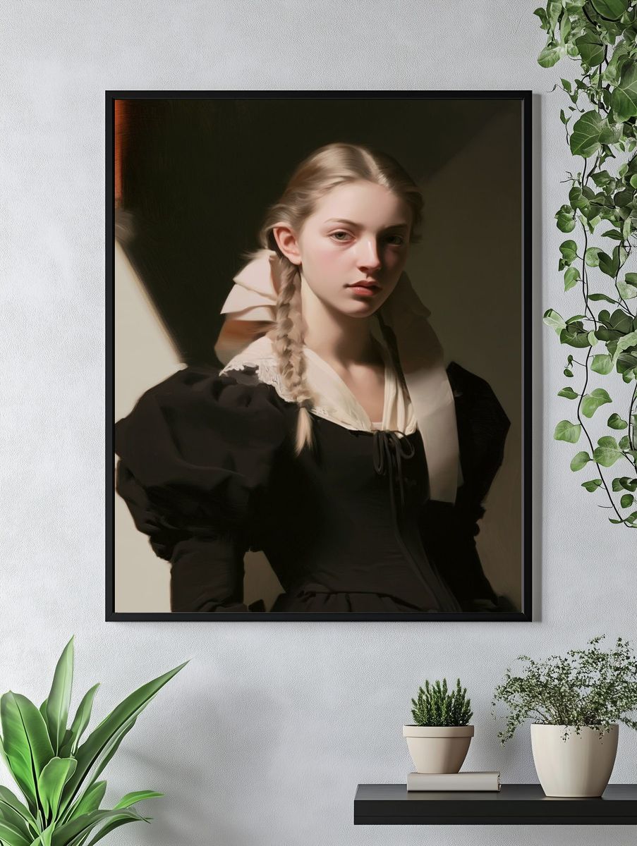 Portrait of a Young Woman Fine-Art Print. — room view 4