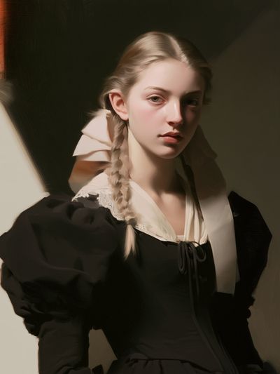 Portrait of a Young Woman Fine-Art Print.