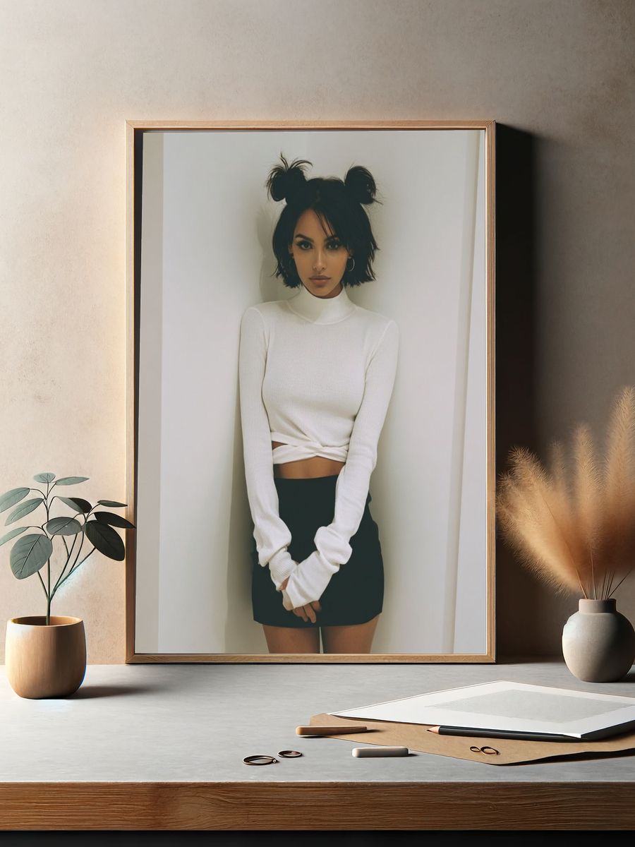Minimalist Fashion Portrait Poster. — room view 2