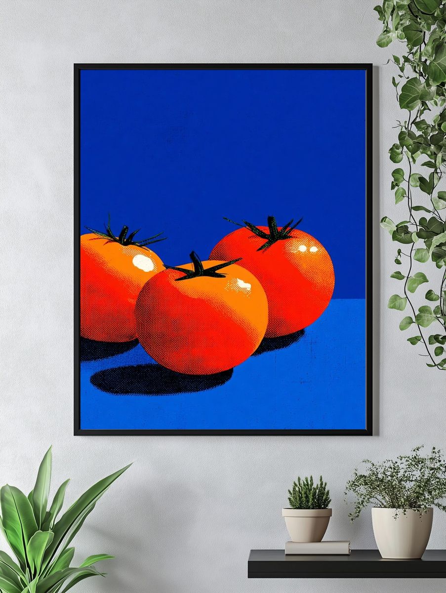 Pop Art Tomatoes Poster. — room view 4