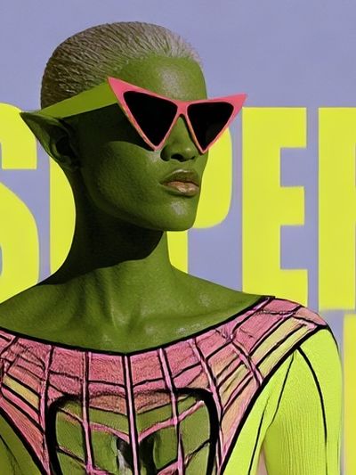 Superhero Pop-Art Poster.