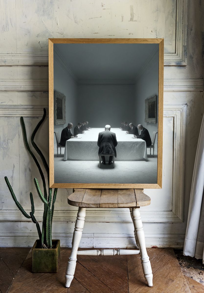 Silent Meeting — Fine Art Print. — room view 1