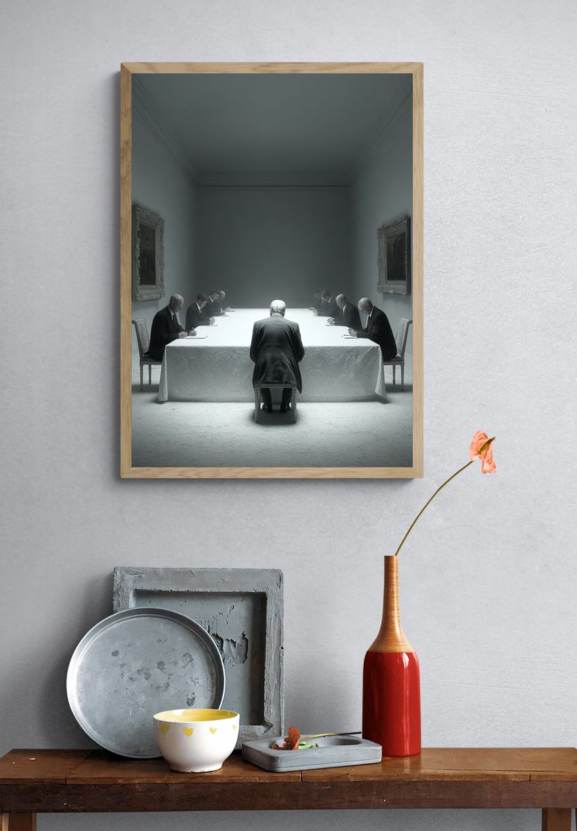 Silent Meeting — Fine Art Print. — room view 3