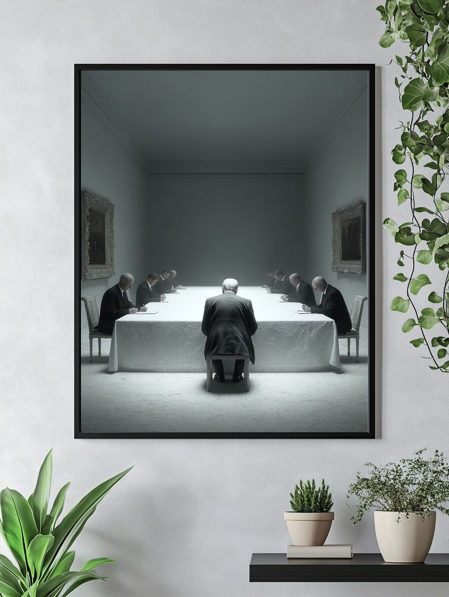 Silent Meeting — Fine Art Print. — room view 4