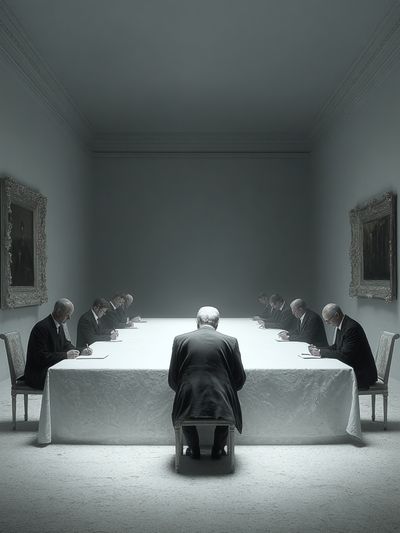 Silent Meeting — Fine Art Print. poster