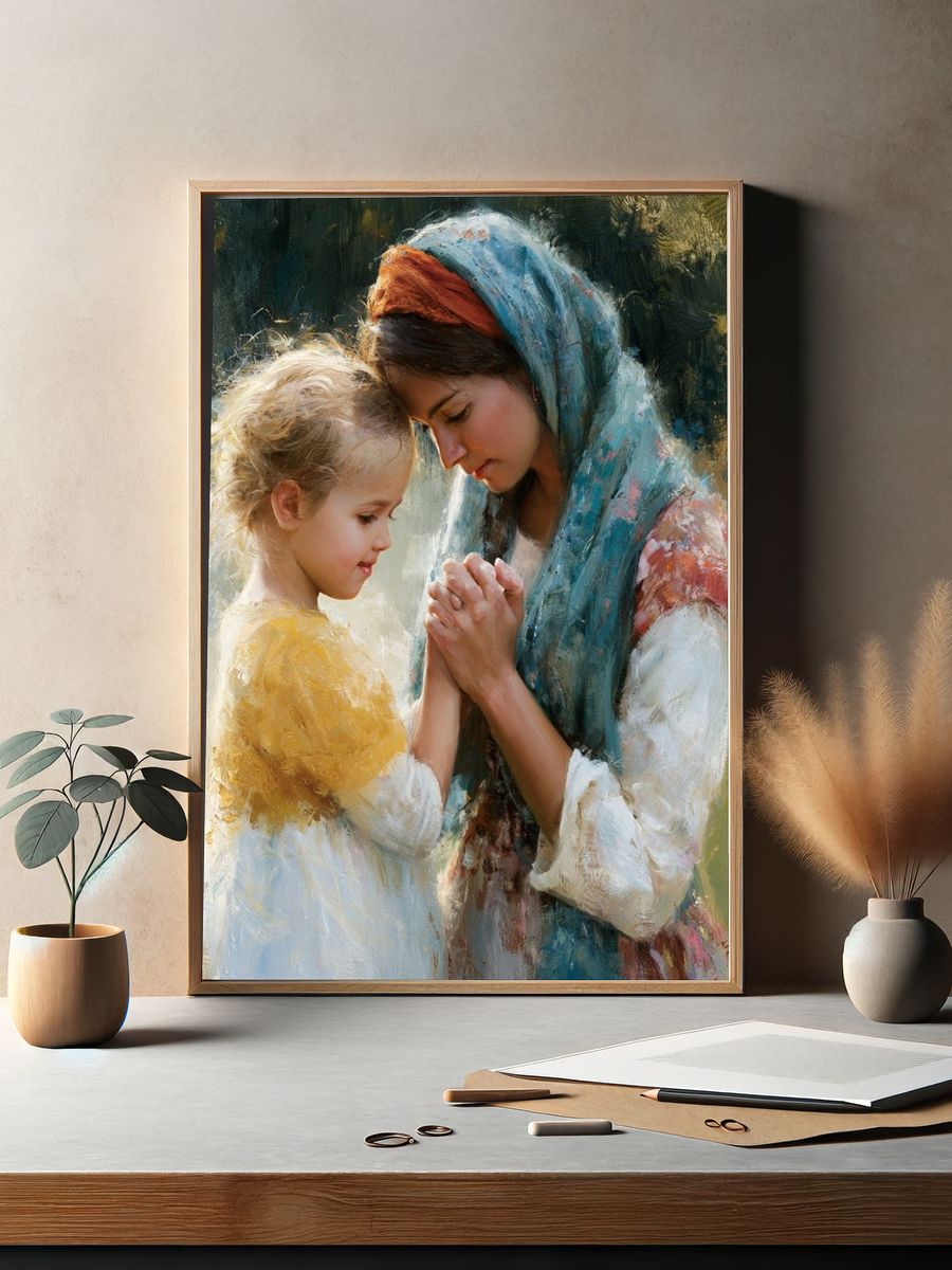 Mother and Child Fine-Art Poster. — room view 2