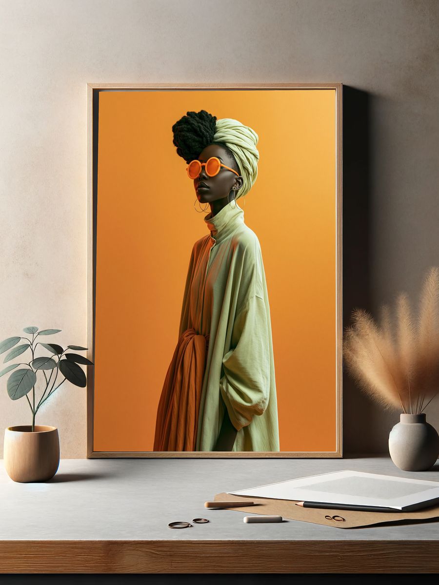 Fashion Portrait Photography Poster. — room view 2