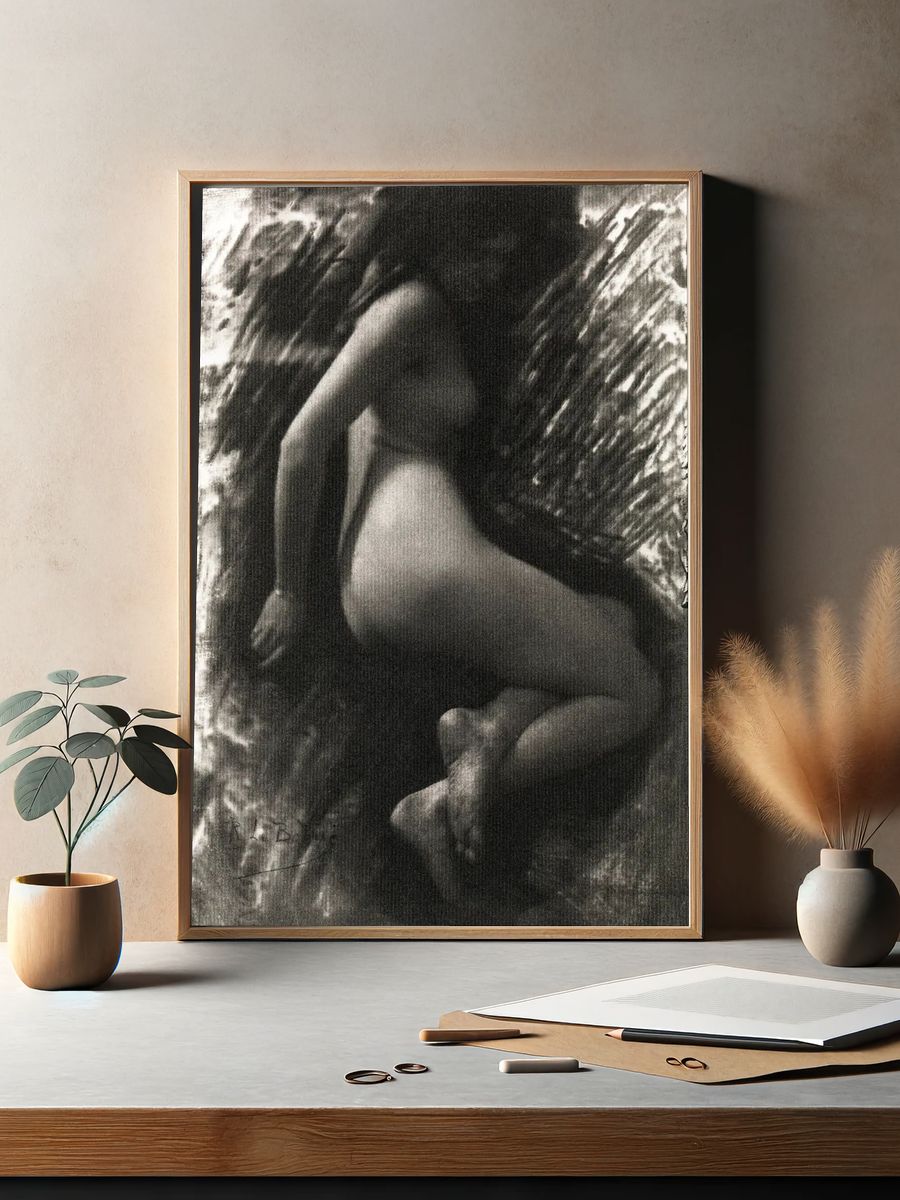 Nude Figure Study — Fine Art Print. — room view 2