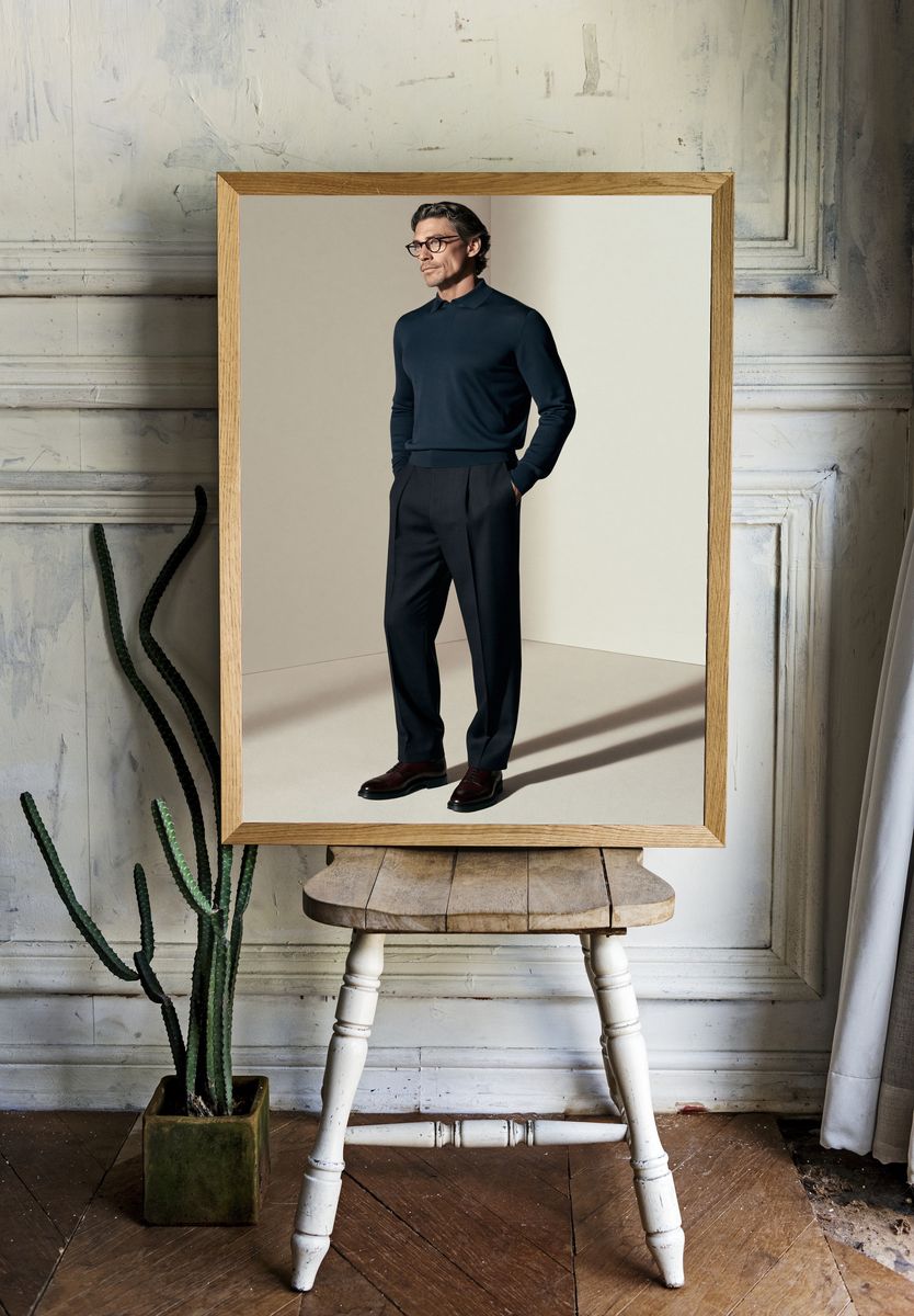 Elegant Menswear Portrait Print. — room view 1