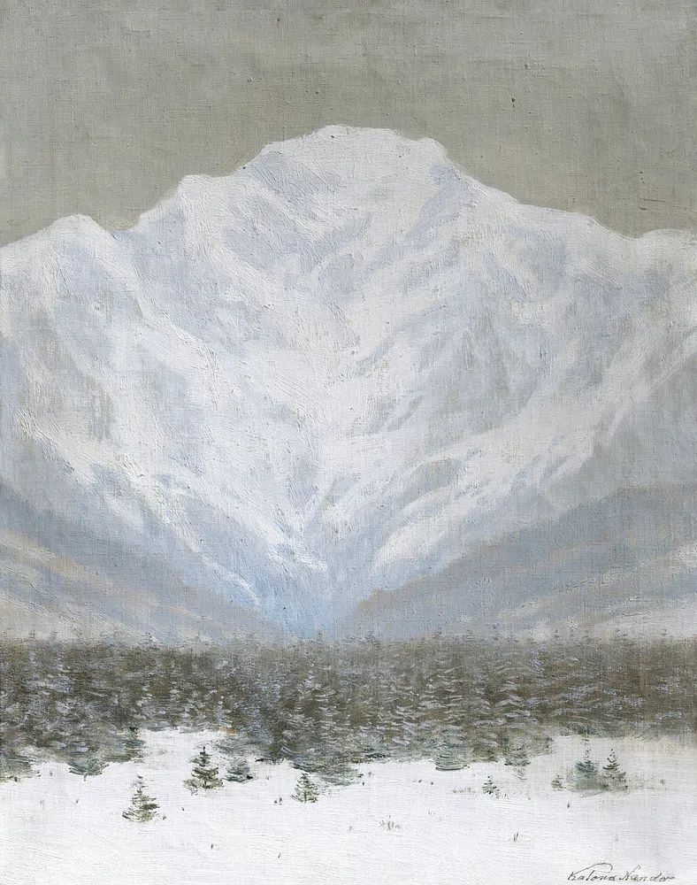 Majestic Snow-Capped Mountain — Fine Art Print. poster detail